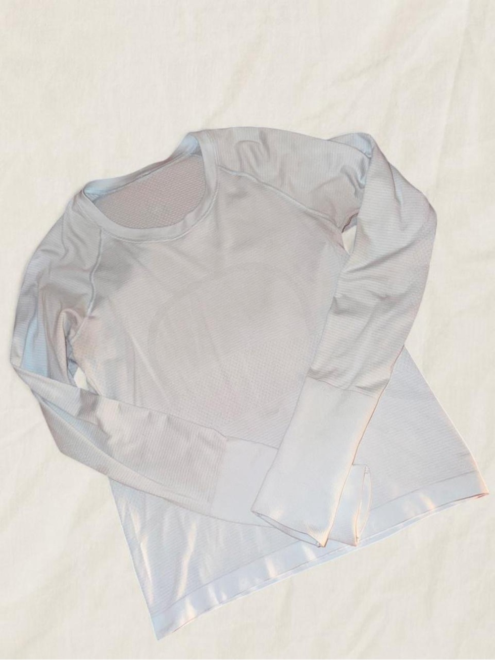 lululemon athletica Ice Blue Long-Sleeve Crew Performance Top